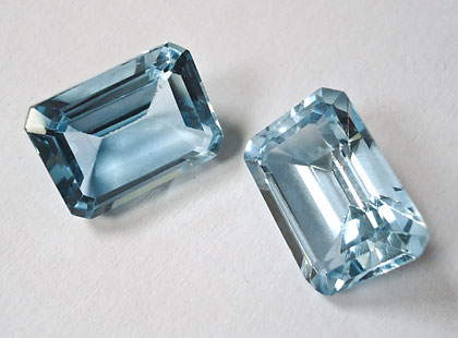 Blue Topaz the December birthstone.
