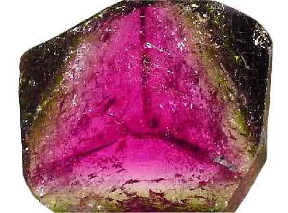 Triangular star of Tourmaline.
